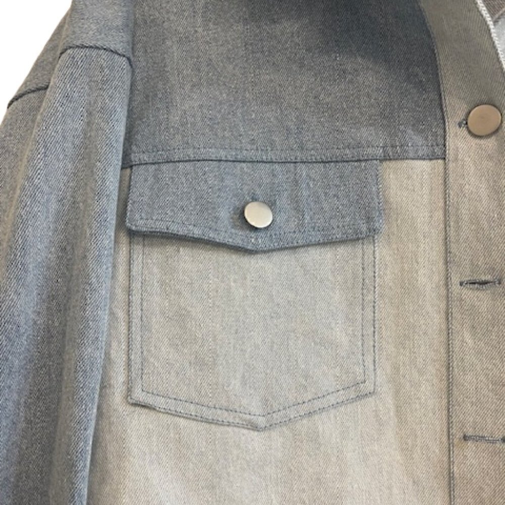 Le Lis Denim Patchwork Jacket, Women's Size M - Picture 4 of 6